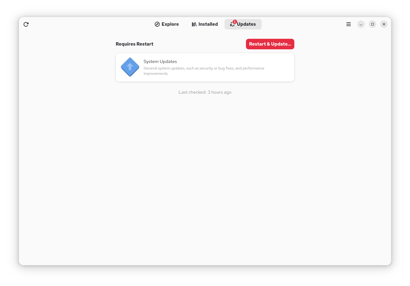 Software Updates Panel